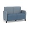 Lesro Siena 2 Seat Tandem Seating No Center Arm, Black, RS RainSong Back, MD Titan Seat, RS RainSong Panels SN2101 - alternate 1
